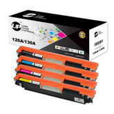 4 Pack UP CompatibleToner Cartridge 126A 130A Toner Cartridge Replacement for HP 130A (1 Black, 1 Cyan, 1 Magenta, 1 Yellow, 4 Pack)