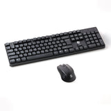 UP Wireless Keyboard and Mouse Combo, Premium USB-C 2.4Ghz Cordless Multimedia Keyboard and 6 Button Optical Dpi Mice with Dual Interface Nano Receiver, English and Arabic Keys